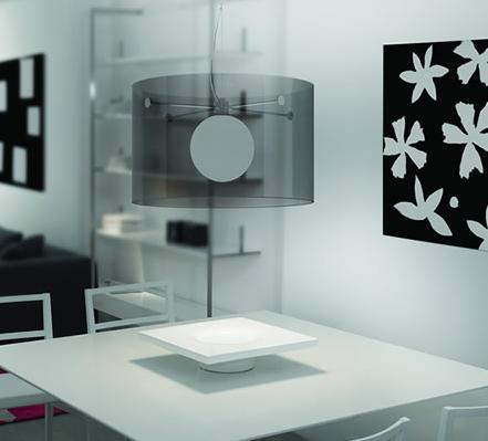 C129-600100743 By Modiss-Carmen Collection Tinted Grey Finish Single Suspension